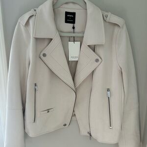 NWT Mynta Uptown Faux Suede Moto Jacket